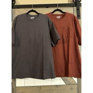 Duluth Trading Company Lot Of 2 Men’s Long Tail T Shirts Size Large Relaxed Fit